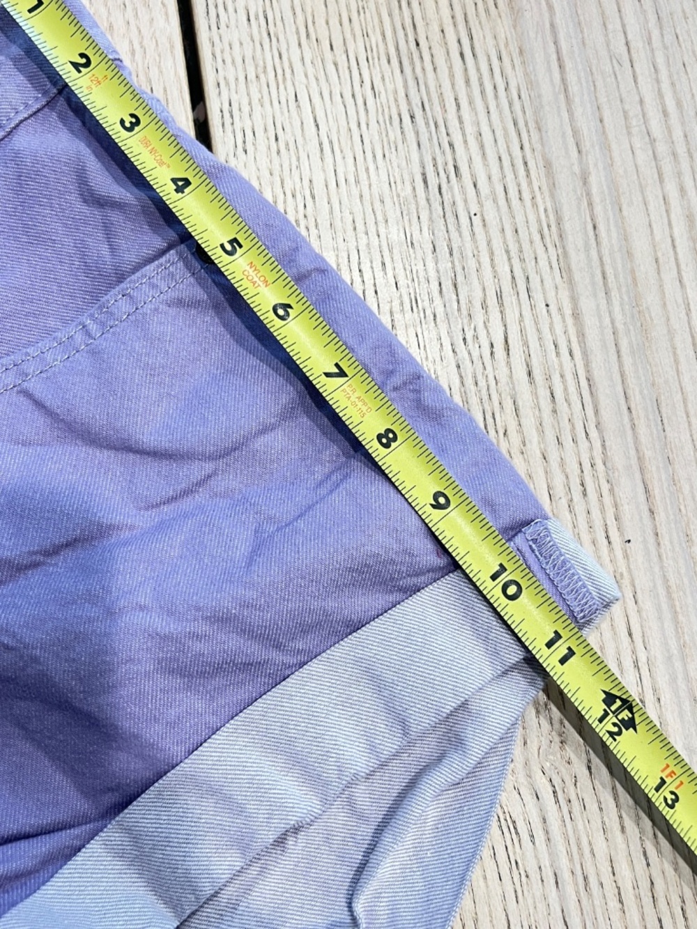 Levis 501 Womens Lavender Purple Denim Shorts Size 26 Mid Rise Pastel Cuffed Y2K - Picture 10 of 13